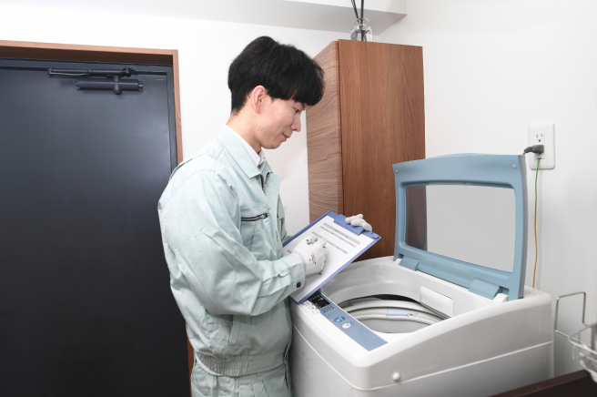 作業員が現場にご訪問